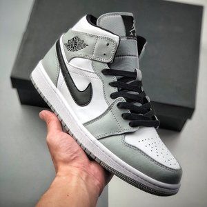 Men's Air Jordan 1 Mid Light Smoke Grey